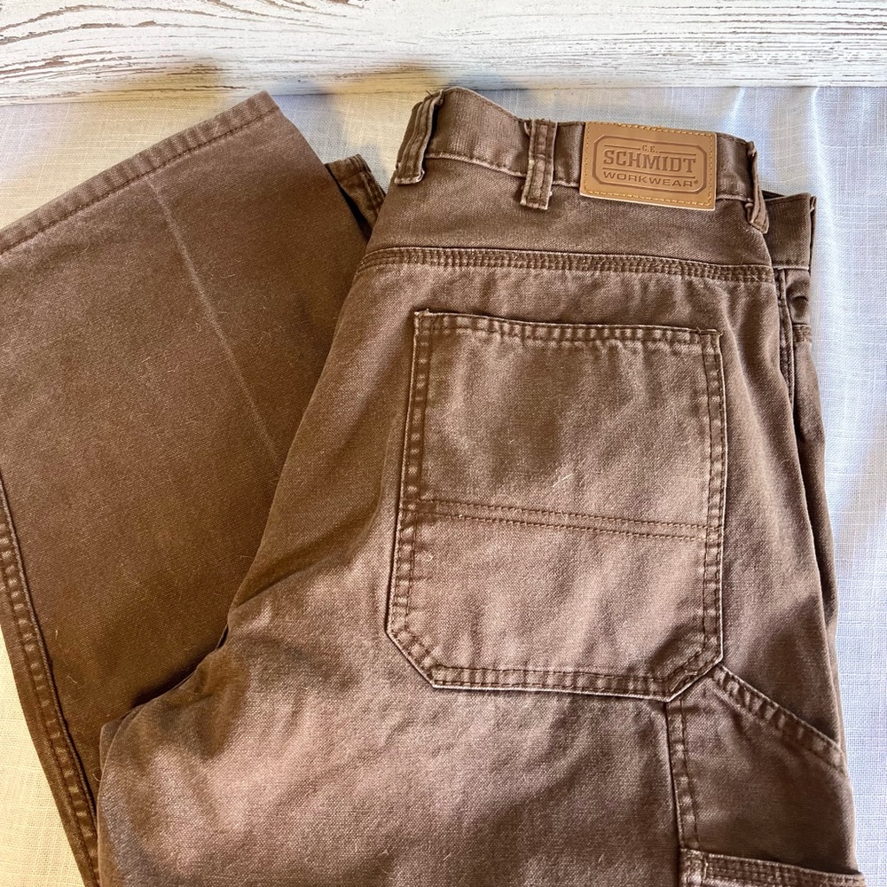 Schmidt work pants brown 38x30